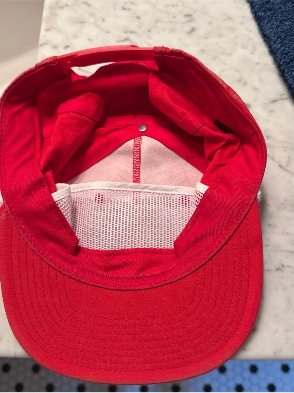 Champion Red Nantucket Patch Rope-Trim Cap